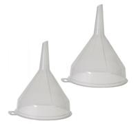 SOTL® X2 14cm Clear Plastic Funnel For Bottle Filling Essential Oils Arts & Crafts Supplies Science Laboratory Chemicals Vehicle Maintenance Catering Restaurant Liquid Transfer Fluid