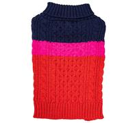 Sotnos Colour Block Red & Pink Sweater Large