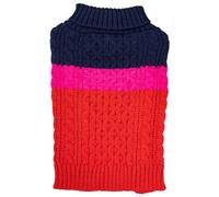 Sotnos Colour Block Red & Pink Sweater XS