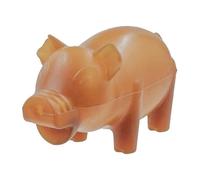 Sotnos Earth Aware 100% Natural Treat Piggy, - Treat-Dispensing Dog Toy in Fun Pig Shape, Made with Natural Rubber, Great for Chewing, Mental Stimulation, and Reward-Based Play-17 cm