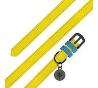 Sotnos Yellow & Blue Bold Bright Dog Collar Small