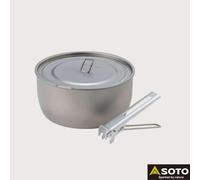 SOTO Titanium Pot, Ultralight Backpacking Pot with Lifter for Camping Hiking, Backpacking, Outdoor & Picnic (1100ml)