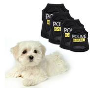 Sotoboo K-9 Unit Police Uniform Policeman/Policewoman Small Dog Cat Puppy Halloween Law Enforcement Pet Clothes Pet Apparel Costumes Dress Up Pets Coat Vest (XS)