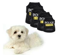 Sotoboo K-9 Unit Police Uniform Policeman/Policewoman Small Dog Cat Puppy Halloween Law Enforcement Pet Clothes Pet Apparel Costumes Dress Up Pets Coat Vest (S)