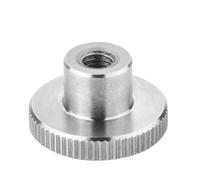SOTOOLS Knurled Nuts M5 Stainless Steel SS304 High Stainless Steel V2A DIN 466 High Form Diameter 20 mm Height 11.5 mm Knurled Screw for Mechanical Engineering and Much More Pack of 10