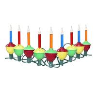 SOTOPOO Christmas Bubble Lights for Christmas Tree Vintage Bubble Christmas Lights, 8.8 Feet 9 Multicolor C7 Christmas Lights for Christmas Decorations, 5 Watt, E12 Base, 1 Spare Bulb