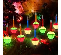 SOTOPOO Christmas Bubble Lights, 8.8 Feet 9 Multicolor C7 Christmas Tree Vintage Lights, 5 Watt, E12 Base, Indoor Outdoor, 1 Spare Bulb