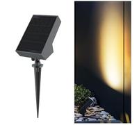 SOTTLOT Solar Spotlight Outdoor, Dimmable Solar Landscape Spotlight, Dusk-to-Dawn Warm White 3000K Solar Powered Garden Lights for Yard Pathway Landscape Decor, IP65 Waterproof, 1pcs