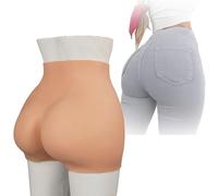 SoTUCR Crossdressing Silicone Breathable Panties Open Crotch Hip Shaper Panty Butt Lifting Padded Push Up Shorts for Women,Color 3,Thicken hips 2.2cm