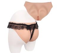 SoTUCR Crossdressing Silicone Briefs Buttock Seamless Hiding Underwear Body Shaper Control Panties for Cosplay Transgender,Color 1,UpgradeS