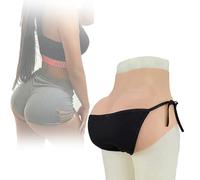 SoTUCR Crossdressing Silicone High-Waist Triangle Pants Buttock Lifter Thicken 1.2Cm Panties Men's Shaper Panty for Cosplay,Color 2,Upgraded
