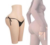 SoTUCR Crossdressing Silicone Hip Panties Big Ass Open Crotch Thicken Underwear Butt Lifter Shaper Control Panty for Women,Color 2,One Size