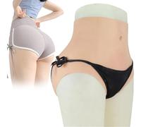 SoTUCR Female Silicone Fake Vagina Panties Buttock Thicken Hiding Panty Hip Shaper Control Push Up Shorts for Crossdressers,Color 2,Upgraded