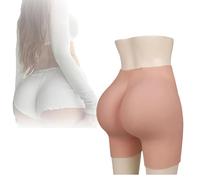 SoTUCR Female Silicone Open Crotch Panties No Sticky Shaper Control Shorts Butt Lifter Control Underwear for Women Cosplay,Color 2,One Size