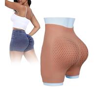 SoTUCR Female Silicone Open Crotch Panties Realistic Hip Enhancer Push Up Panty Butt Lifting Shaper Underwear for Cosplay,Color 1,Thicken hips 3.5cm