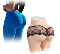 SoTUCR Full Silicone Panties Butt Lifter Shaper Push Up Underwear Huge Hip Enhancer Plump Shorts for Transgender Drag Queen,Color 3,Upgraded