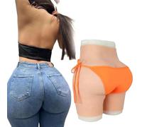 SoTUCR High Waist Silicone Buttock Panties Fake Vagina Hips Lifting Underwear Butt Padded Push Up Shaper Panty for Cosplay,Color 1,Basic