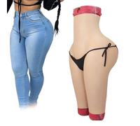 SoTUCR Realistic Butt Lifter Silicone Panties Lifelike Huge Butt Shaper Panty Hip Thicken 5cm Push Up Trousers for Cosplay,Color 2,Upgraded