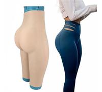 SoTUCR Realistic Full Silicone Panties Hip Lifter Half Length Shorts Male To Female Shaping Underwear for Transgender Women,Color 1,Basic