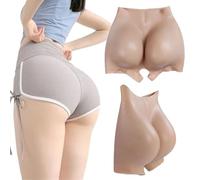 SoTUCR Realistic Hips Shaper Panties Silicone Open Crotch Panty Fake Butt Push Up Underwear for Crossdressers Women Cosplay,Color 1,M