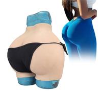 SoTUCR Realistic Silicone Big Butt Panties False Pussy Hips Lifter Shaper Trouser Invisible Control Push Up Pants for Women,Color 1,Upgraded