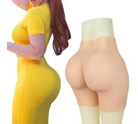 SoTUCR Realistic Silicone Butt Lifter Panties Open Crotch Design Shaper Panty Hip Enhancer Thicken Underwear for Drag Queen,Color 1,2.6cm