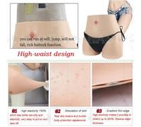 SoTUCR Realistic Silicone Buttock Panties Fake Vagina Hip Lifting Panty Padded Push Up Underwear for Drag Queen Transgender,Color 1,BasicL