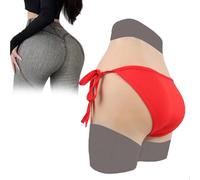 SoTUCR Realistic Silicone Buttock Panties Pluggable Butt Enhance Control Underwear Hiding Hip Lifter Shaper Panty for Women,Color 2,BasicL