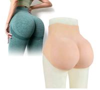 SoTUCR Realistic Silicone Fake Vagina Panties Hiding Hip Shaper Control Push Up Shorts Plump Thicken Hiding Panty for Women,Color 2,Upgraded