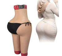 SoTUCR Silicone Big Ass Panties High Waist Padded Body Shaper Push Up Panty Fake Hip Lifting Enhancer Underwear for Cosplay,Color 1,Basic