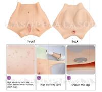 SoTUCR Silicone Butt Panties Fake Ass Padding Shaper Push Up Underwear Hip Lifter Enhancer Control Shorts for Crossdressers,Color 1,BasicL
