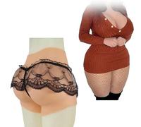 SoTUCR Silicone Butt Panties Fake Ass Padding Shaper Push Up Underwear Hip Lifter Enhancer Control Shorts for Crossdressers,Color 3,UpgradeL