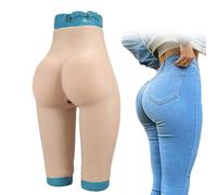 SoTUCR Silicone Fake Butt Panties Plump Big Ass Shaper Panty Hip Enhancer Padded Push Up Underwear for Crossdresser Cosplay,Color 1,Upgraded