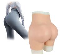 SoTUCR Silicone Fake Buttock Panties Hips Padded Shaper Control Underwear Female Open Crotch Push Up Panty for Crossdresser,Color 2,Basic