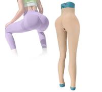 SoTUCR Silicone Fake Vagina Panties Ankle Length Hip Lifter Enhancer Panty Big Butt Shaper Push Up Control Shorts for Women,Color 3,Basic