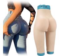 SoTUCR Silicone Fake Vagina Panties Hip Enhancer Butt Shaper Panty Half-Length High Waist Push Up Underwear for Transgender,Color 1,Basic
