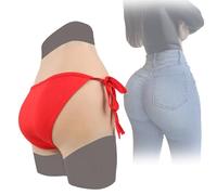 SoTUCR Silicone Fake Vagina Panties Hips Lifter Shaper Push Up Panty Female Buttock Plump Underwear for Crossdressers Women,Color 3,BasicS