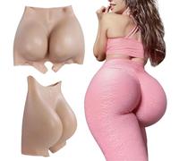 SoTUCR Silicone Hip Enhancer Open Crotch Panty Fake Buttock Shaper Panties Butt Control Push Up Shorts for Women Drag Queen,Color 1,M