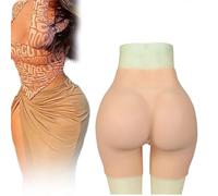 SoTUCR Silicone Hip Enhancer Panties High Waist Breathable Underwear Open Crotch Butt Shaper Panty for Crossdresser Cosplay,Color 2,2.6cm