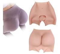 SoTUCR Silicone Hips Enhancer Pants Butt Lifting Padded Push Up Panty Open Crotch Breathable Body Shaper Panties for Women,Color 2,L