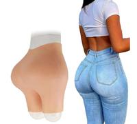 SoTUCR Silicone Huge Butt Panties Open Crotch Breathable Shaper Boxer Briefs Padded Push-Up Honeycomb Underwear for Cosplay,Color 1,one size