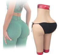 SoTUCR Silicone Huge Butt Panty Fake Buttock Lifter Push Up Trousers Hips Enhancer Hidding Shorts for Crossdresser Cosplay,Color 2,Upgraded