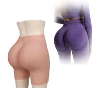 SoTUCR Silicone Huge Butt Panty Fake Hip Enhancer Open Crotch Panties Padded Lifter Shaper Shorts for Cosplay Crossdressers,Color 3,one size