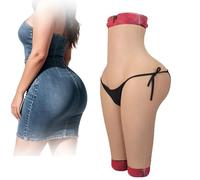 SoTUCR Silicone Open-Crotch Big Butt Panty Buttock Padded Shaper Trouser Hips Lifter Enhancer Panties for Women Transgender,Color 3,One Size