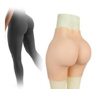 SoTUCR Silicone Open Crotch Panty Hips Enhancer Body Shaper Panties Buttock Padded Push Up Shapewear for Crossdresser Women,Color 3,1.2cm