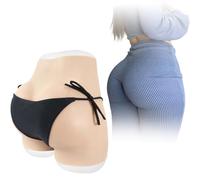 SoTUCR Silicone Vagina Panties Buttock Shaper Control Shorts Fake Hips Hiding Push Up Underwear for Crossdresser Drag Queen,Color 1,BasicM