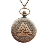 SOTUVO necklace Vintage Stacked Triangle Pyramid Pocket Watch Three Triangle Pocket Watch Large Triangle Pocket Watch