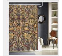 Sotyi-ltd William Morris PreRaphaelite Shower Curtains with 12 Hooks,Durable Waterproof Fabric Bathroom Curtain 72" x 72"