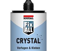 Soudal 111104 "Fix ALL Crystal" Adhesive Sealant, White, 290 ml