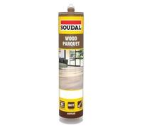 Soudal 290ml Wood & Parquet Sealant Mocca Eco-Friendly Acrylic Polymer Solvent-Free Silicone-Free Crack Resistant & Paintable Sealant for Floor Joints, Skirting & Timber Projects